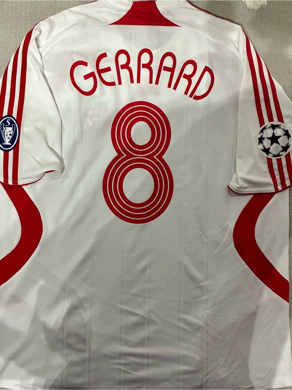 Adidas Liverpool FC 2007-08 Steven Gerrard #8 Away Jersey — Adult XL